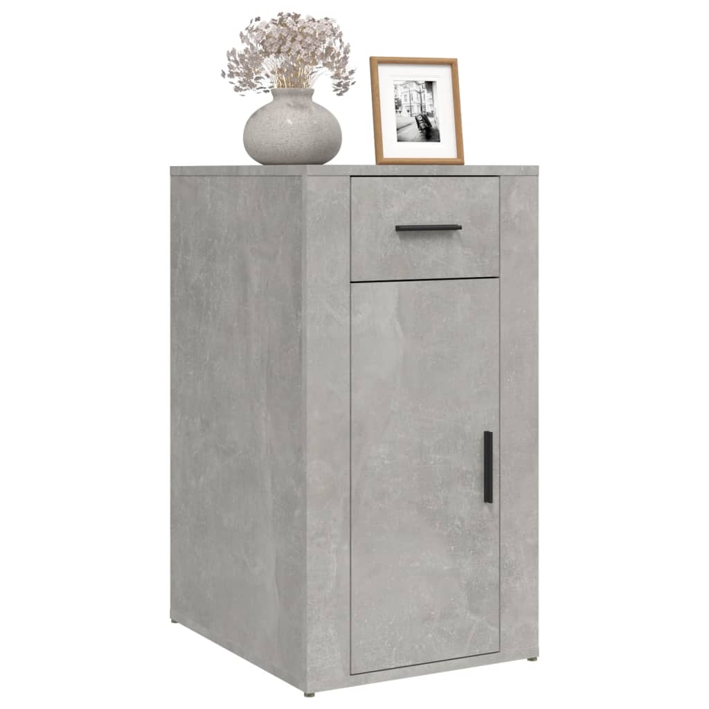 Mobile Scrivania Grigio cemento 40x49x75 cm Legno Multistrato - homemem39