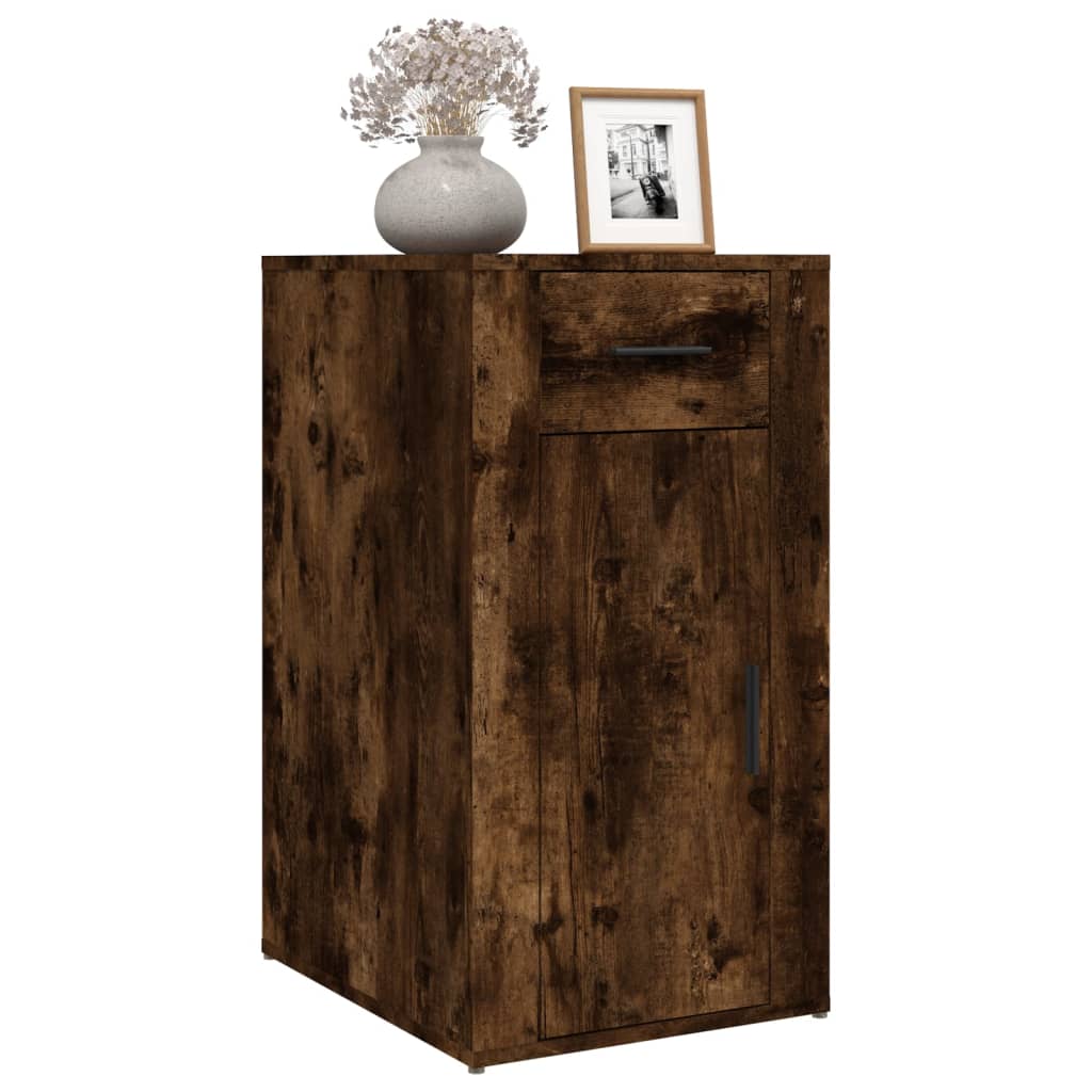 Mobile Scrivania rovere fumo 40x49x75 cm Legno Multistrato - homemem39