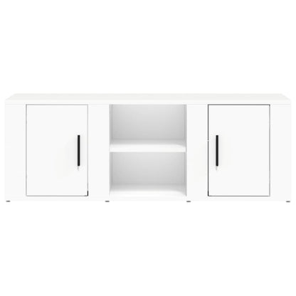 Mobile Porta TV Bianco 100x31,5x35 cm in Legno Multistrato - homemem39