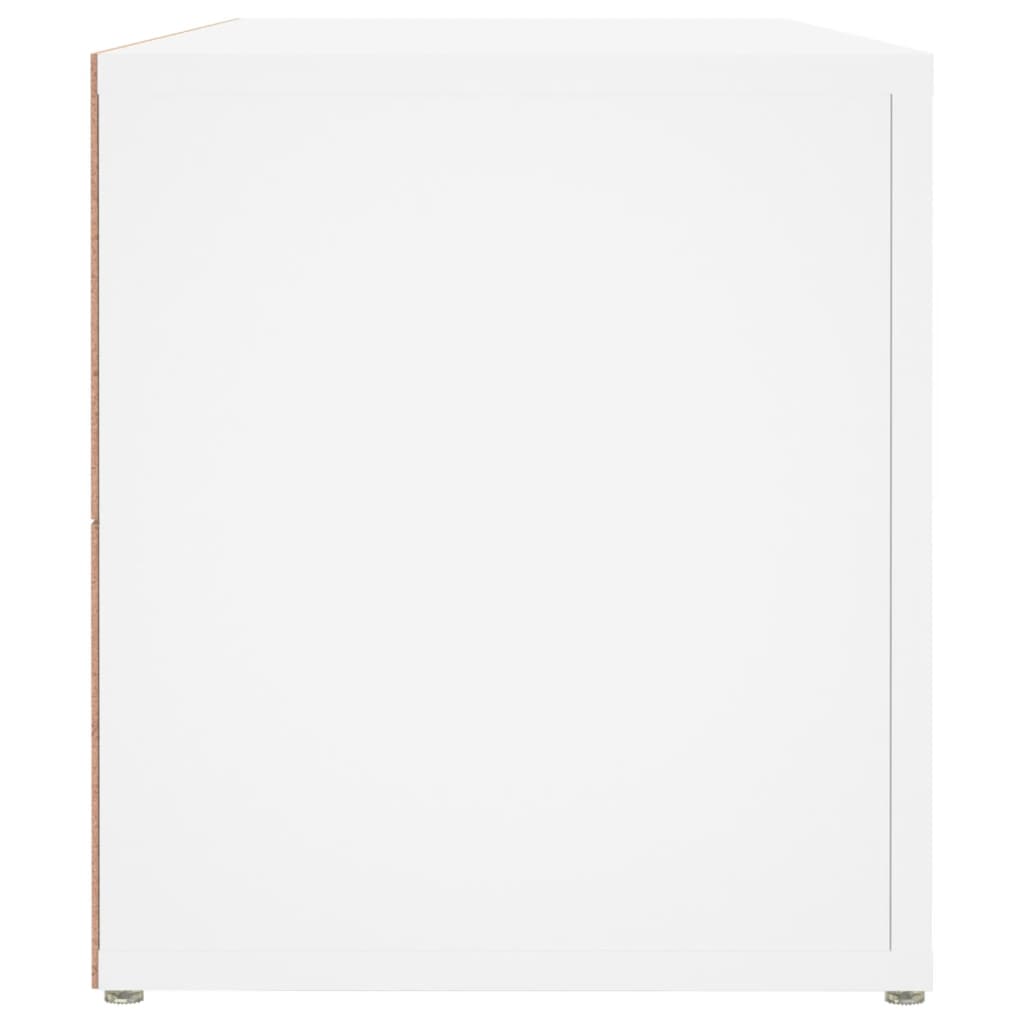 Mobile Porta TV Bianco 100x31,5x35 cm in Legno Multistrato - homemem39