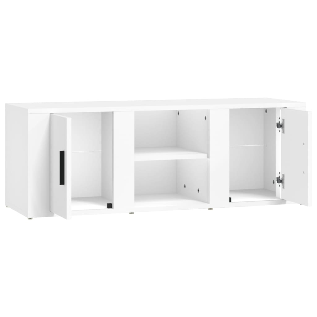 Mobile Porta TV Bianco 100x31,5x35 cm in Legno Multistrato - homemem39