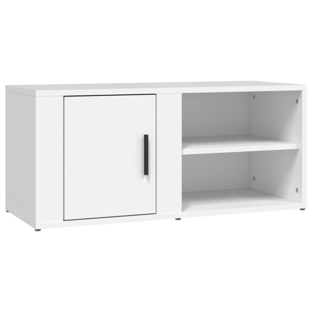 Mobile Porta TV Bianco 80x31,5x36 cm in Legno Multistrato - homemem39