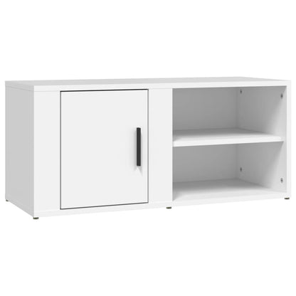 Mobile Porta TV Bianco 80x31,5x36 cm in Legno Multistrato - homemem39