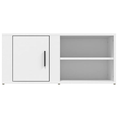 Mobile Porta TV Bianco 80x31,5x36 cm in Legno Multistrato - homemem39