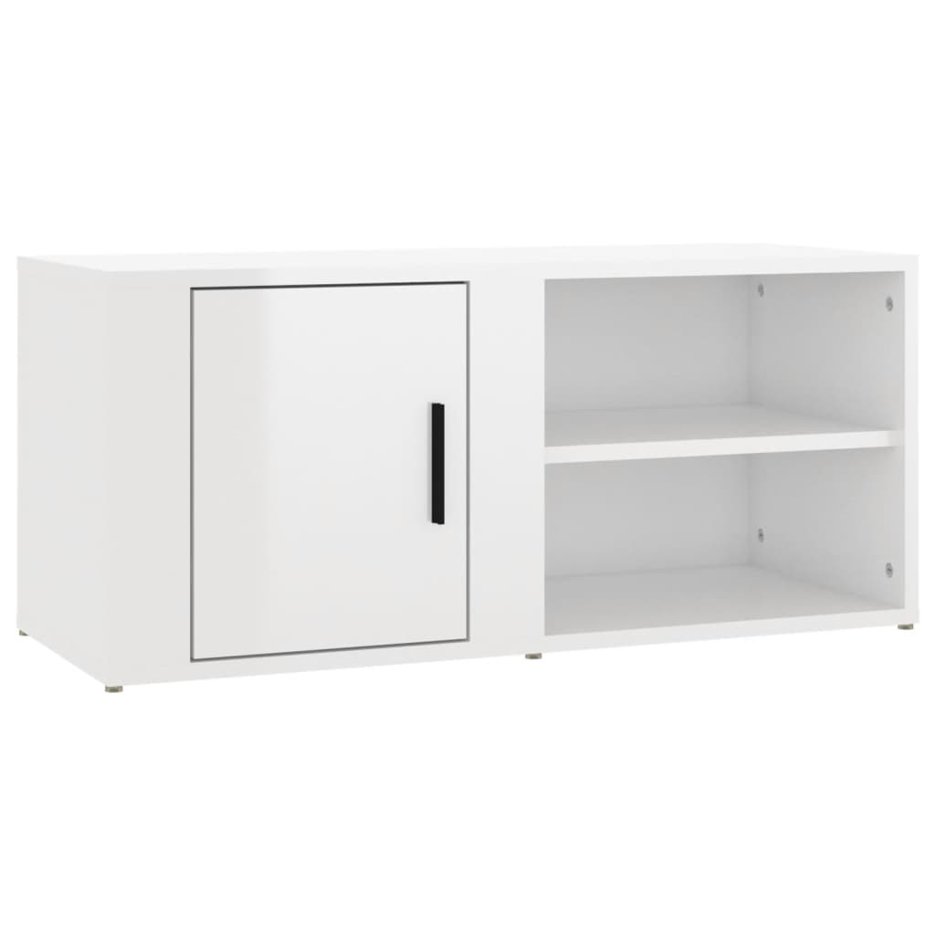 Mobili TV 2 pz Bianco Lucido 80x31,5x36cm in Legno Multistrato - homemem39