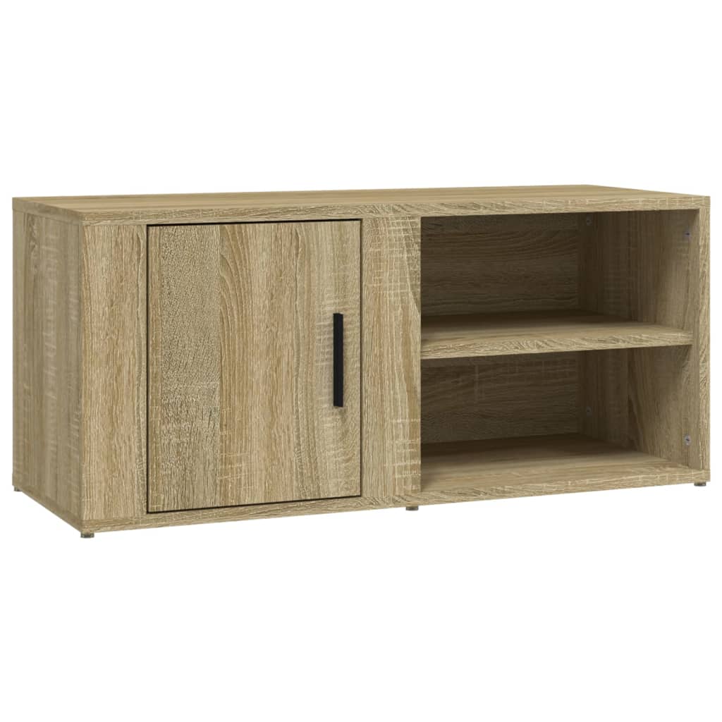 Mobile Porta TV Rovere Sonoma 80x31,5x36 cm Legno Multistrato - homemem39