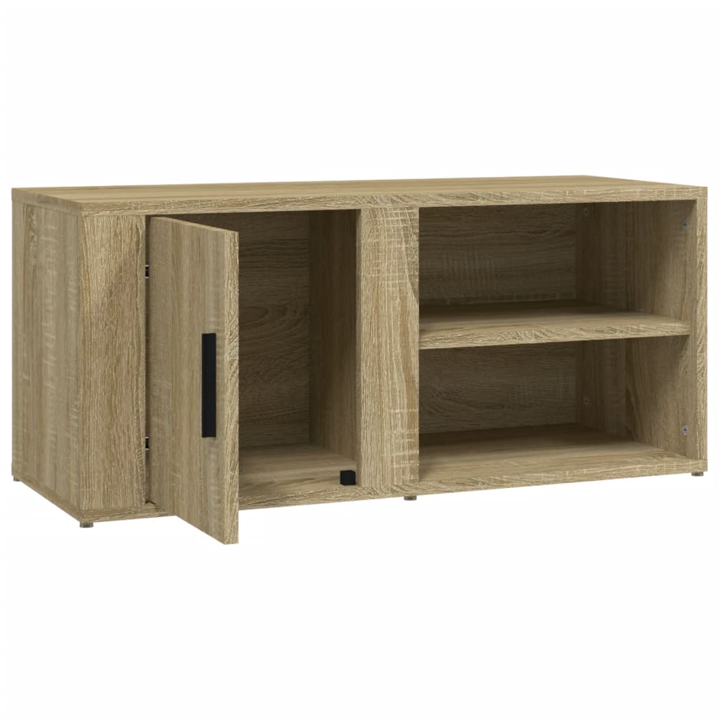 Mobile Porta TV Rovere Sonoma 80x31,5x36 cm Legno Multistrato - homemem39