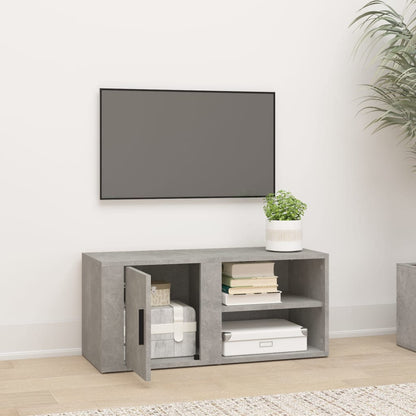 Mobile Porta TV Grigio Cemento 80x31,5x36 cm Legno Multistrato - homemem39