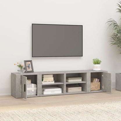 Mobili TV 2 pz Grigio Cemento 80x31,5x36 cm Legno Multistrato - homemem39