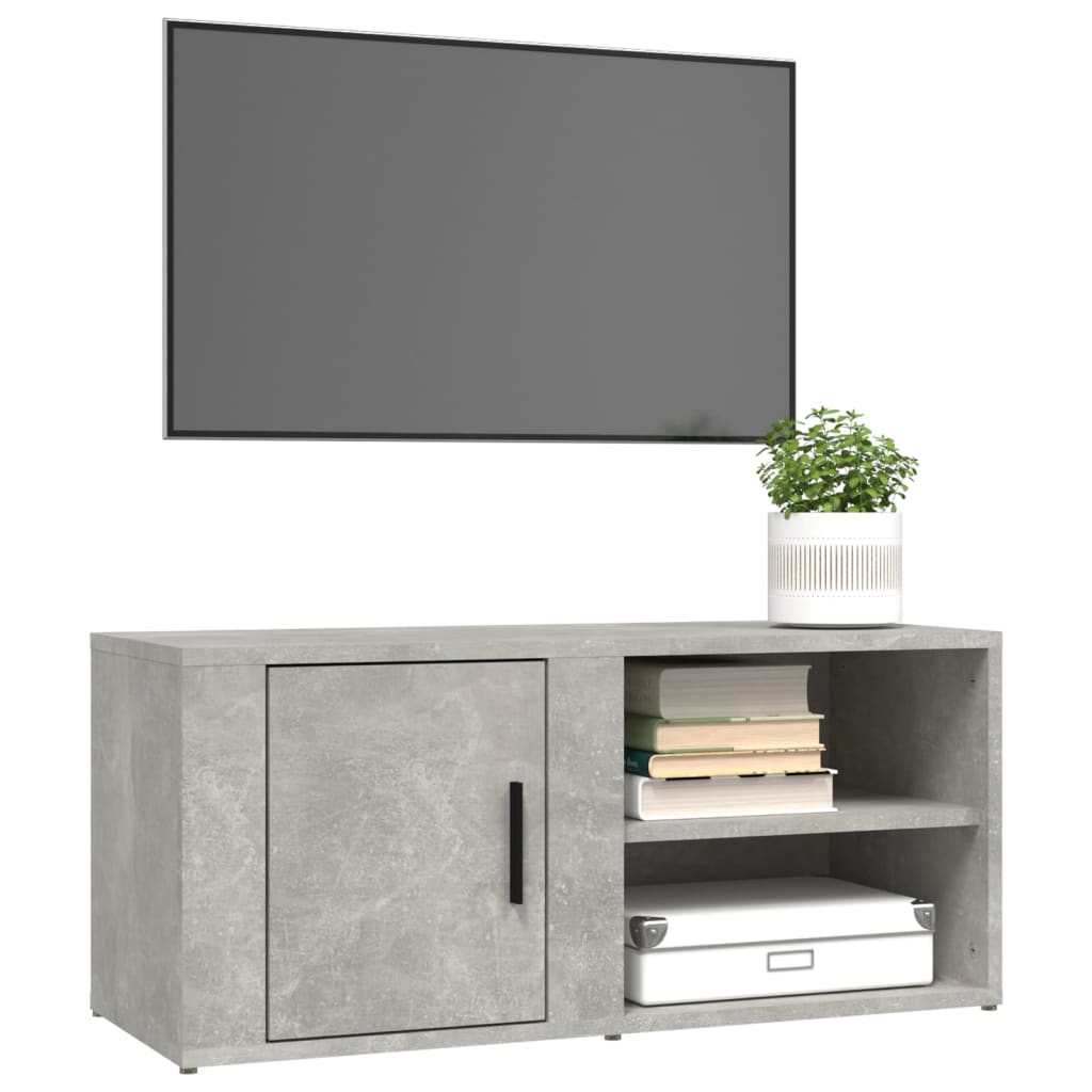 Mobili TV 2 pz Grigio Cemento 80x31,5x36 cm Legno Multistrato - homemem39