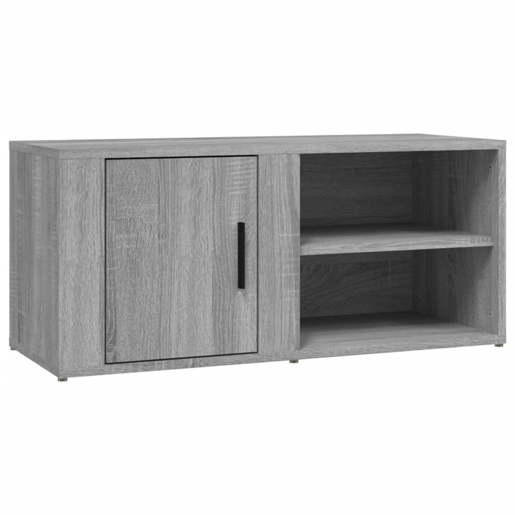 Mobile Porta TV Grigio Sonoma 80x31,5x36 cm Legno Multistrato - homemem39