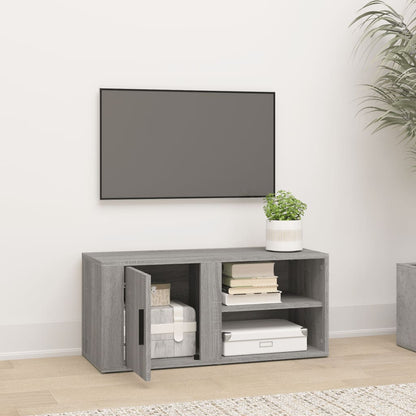 Mobile Porta TV Grigio Sonoma 80x31,5x36 cm Legno Multistrato - homemem39