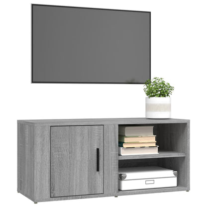 Mobile Porta TV Grigio Sonoma 80x31,5x36 cm Legno Multistrato - homemem39