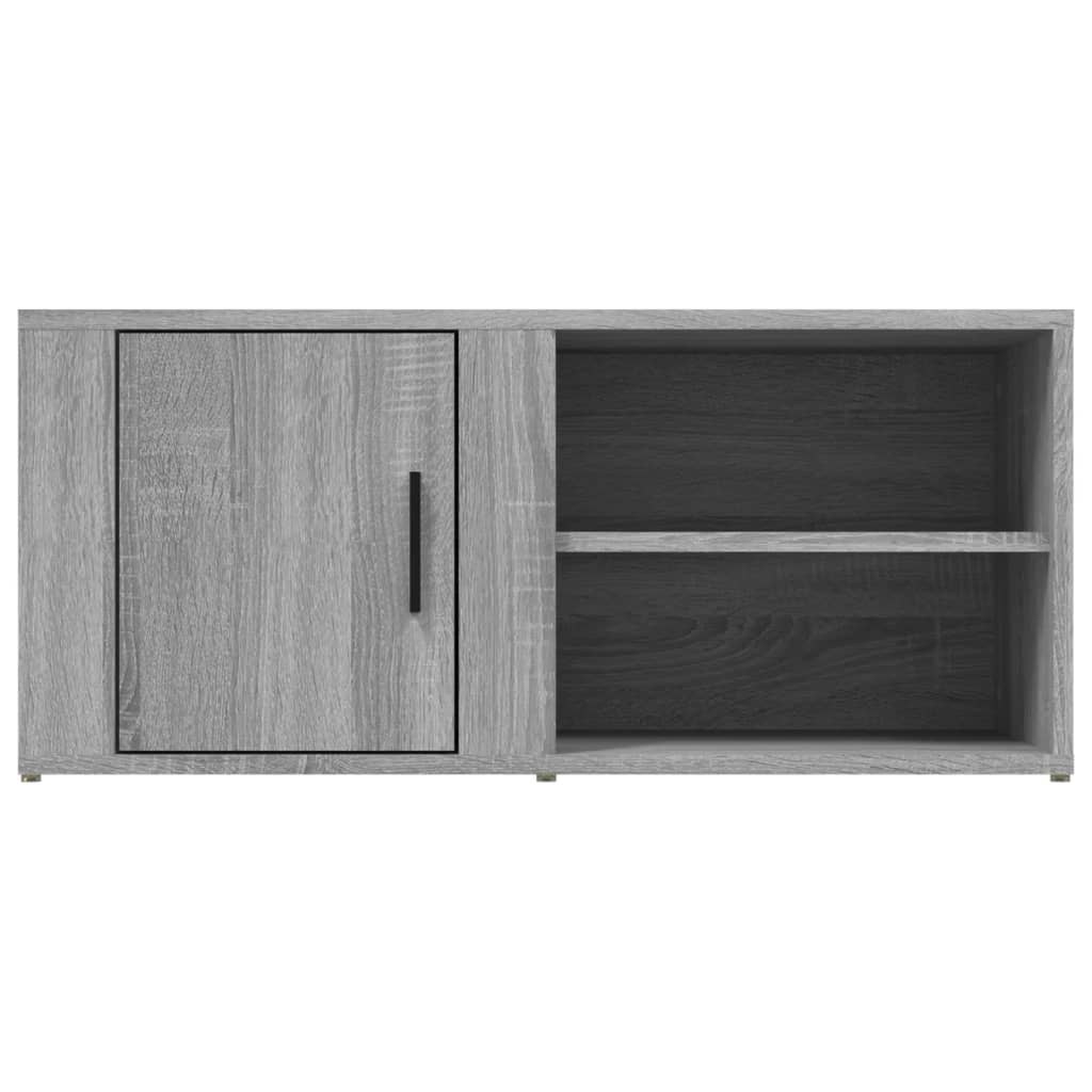 Mobile Porta TV Grigio Sonoma 80x31,5x36 cm Legno Multistrato - homemem39