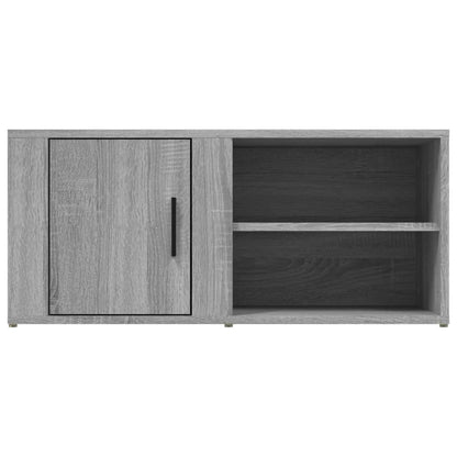 Mobile Porta TV Grigio Sonoma 80x31,5x36 cm Legno Multistrato - homemem39