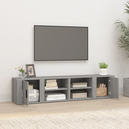 Mobili TV 2 pz Grigio Sonoma 80x31,5x36 cm Legno Multistrato - homemem39