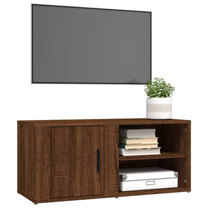 Mobile per TV Rovere Marrone 80x31,5x36 cm in Legno Multistrato - homemem39