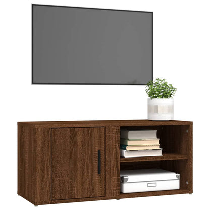 Mobili TV 2pz Rovere Marrone 80x31,5x36 cm in Legno Multistrato - homemem39