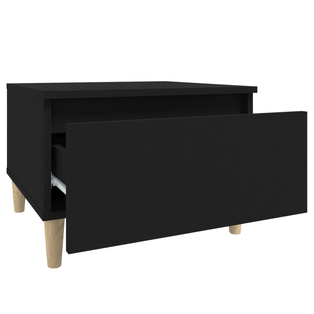 Tavolino Nero 50x46x35 cm in Legno Multistrato - homemem39