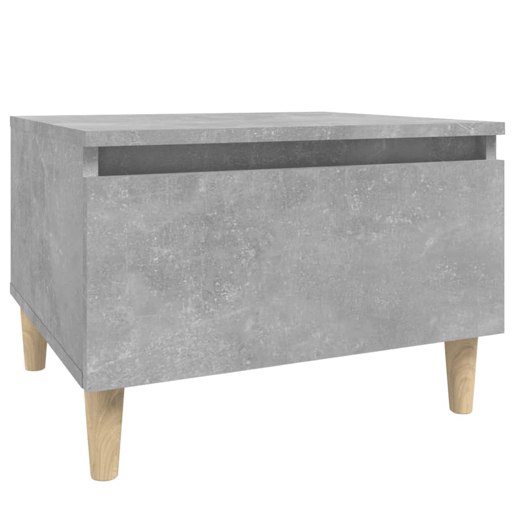 Tavolino Grigio Cemento 50x46x35 cm in Legno Multistrato - homemem39