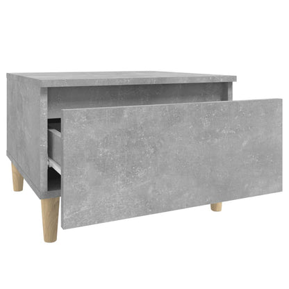 Tavolino Grigio Cemento 50x46x35 cm in Legno Multistrato - homemem39