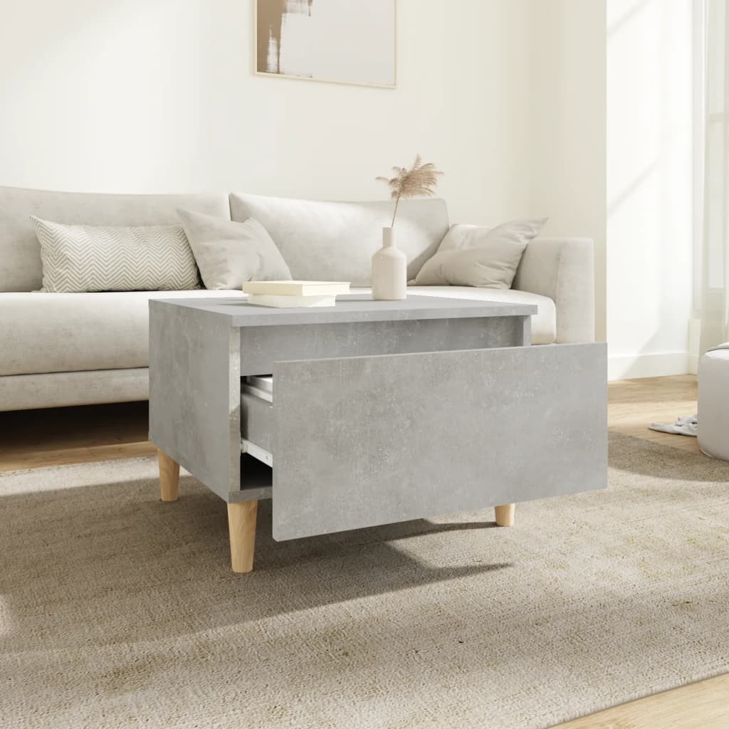 Tavolini 2pz Grigio Cemento 50x46x35 cm in Legno Multistrato - homemem39