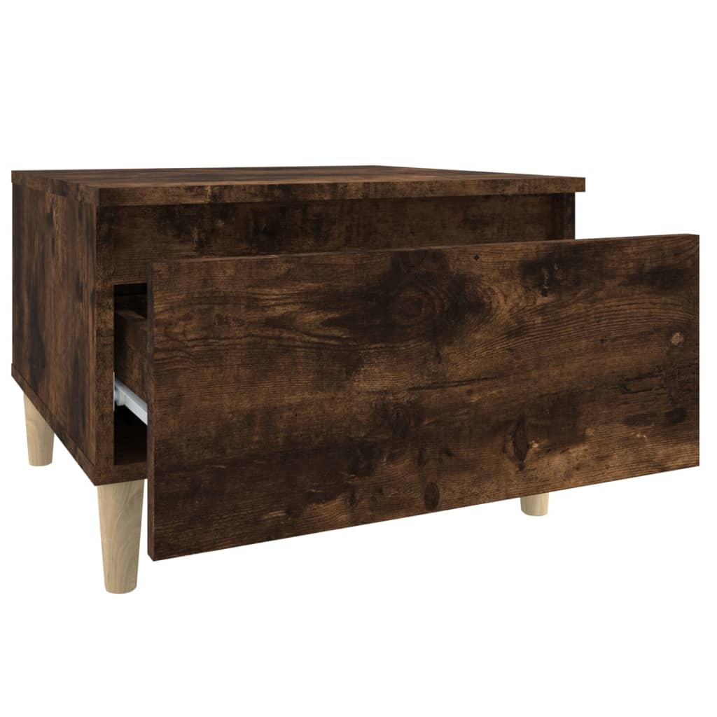 Tavolino da Salotto Rovere Fumo 50x46x35cm in Legno Multistrato - homemem39