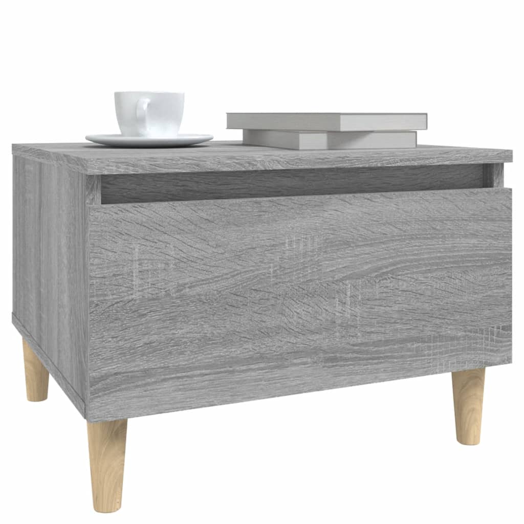 Tavolino Grigio Sonoma 50x46x35 cm in Legno Multistrato - homemem39