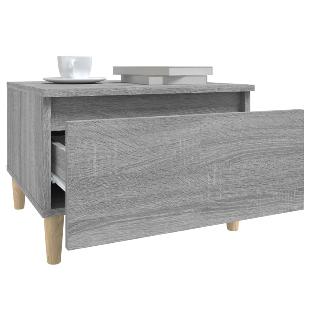 Tavolino Grigio Sonoma 50x46x35 cm in Legno Multistrato - homemem39