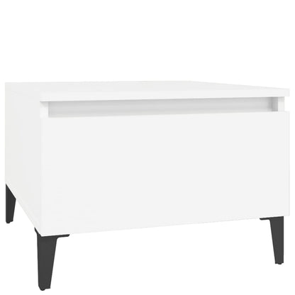 Tavolino Bianco 50x46x35 cm in Legno Multistrato - homemem39