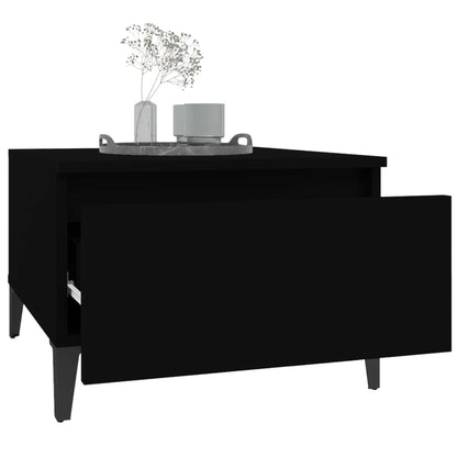 Tavolino Nero 50x46x35 cm in Legno Multistrato - homemem39