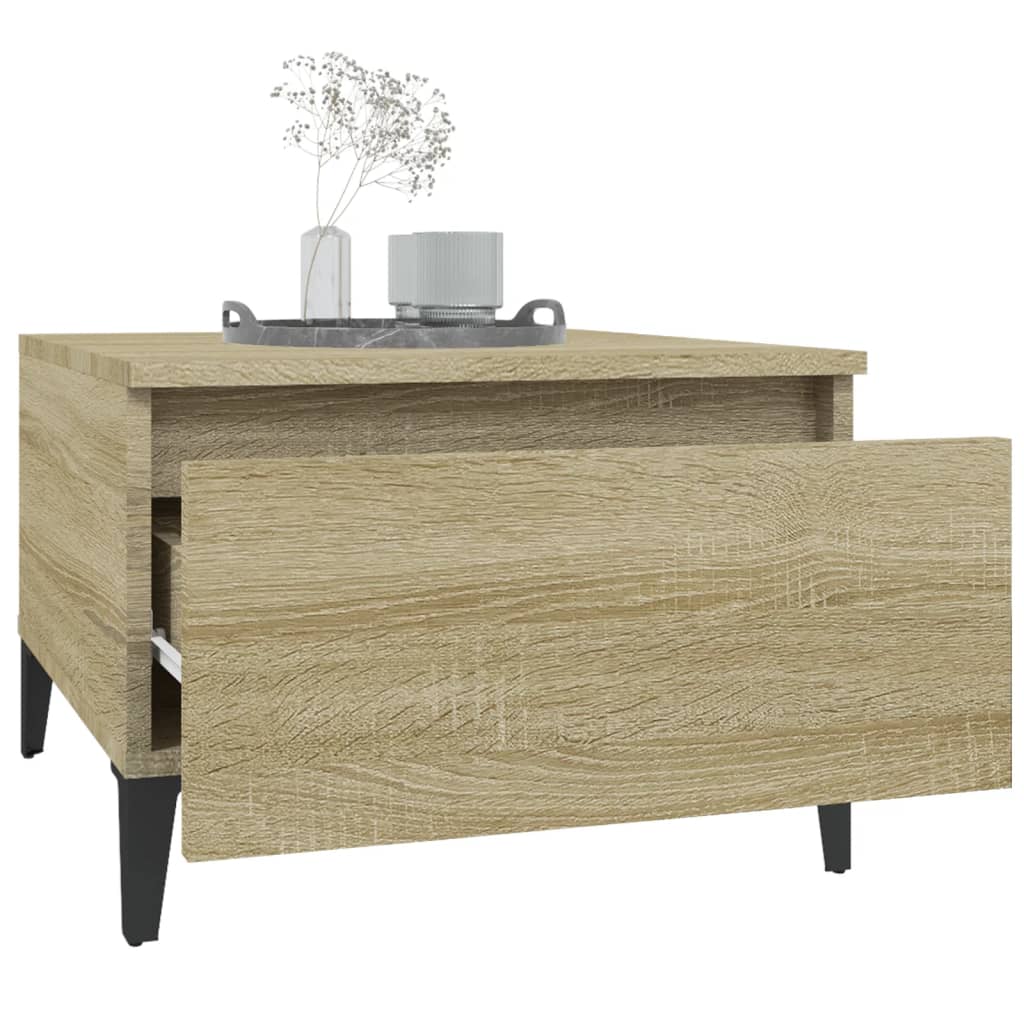 Tavolino Rovere Sonoma 50x46x35 cm in Legno Multistrato - homemem39