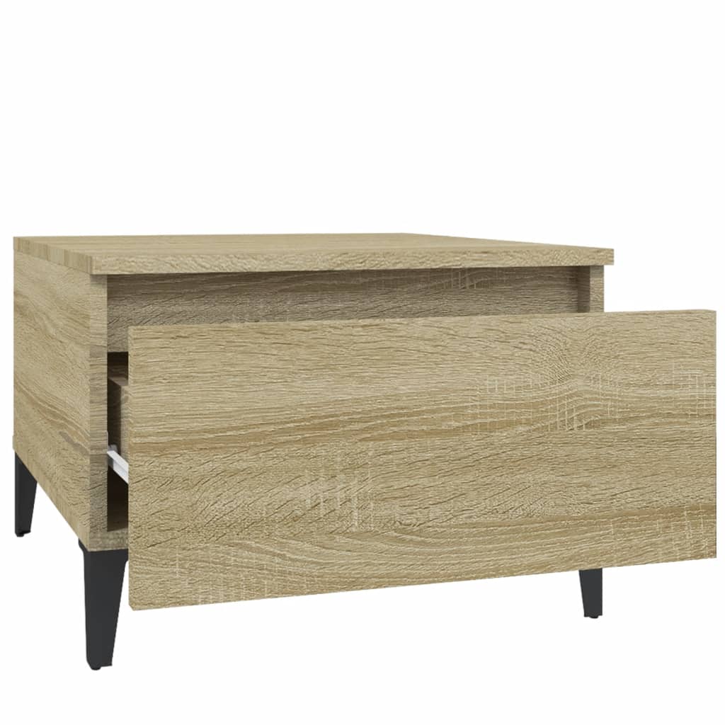 Tavolino Rovere Sonoma 50x46x35 cm in Legno Multistrato - homemem39