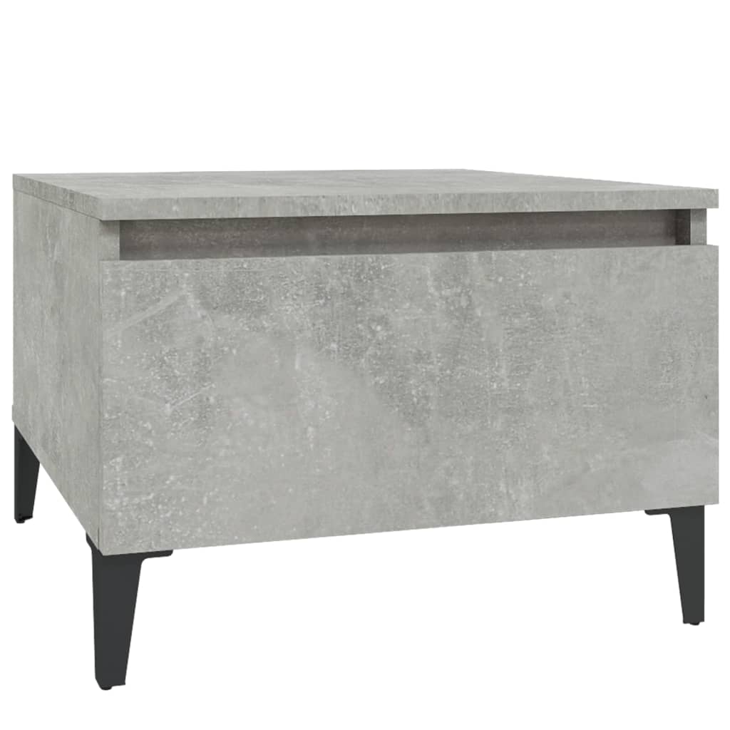 Tavolini 2pz Grigio Cemento 50x46x35 cm in Legno Multistrato - homemem39