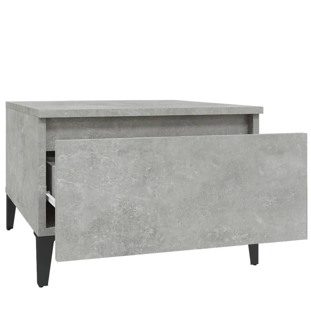 Tavolini 2pz Grigio Cemento 50x46x35 cm in Legno Multistrato - homemem39