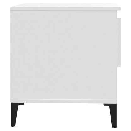 Tavolini 2 pz Bianchi 50x46x50 cm in Legno Multistrato - homemem39
