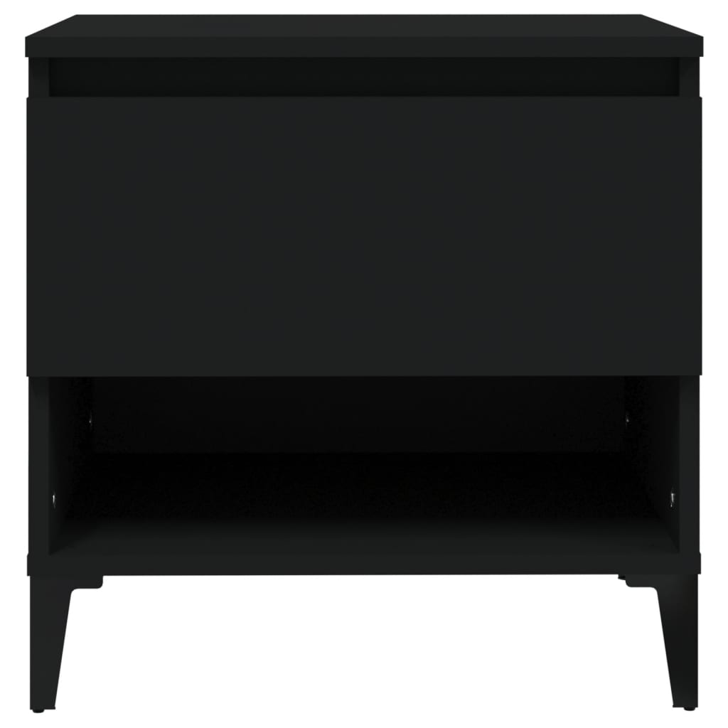 Tavolino Nero 50x46x50 cm in Legno Multistrato - homemem39