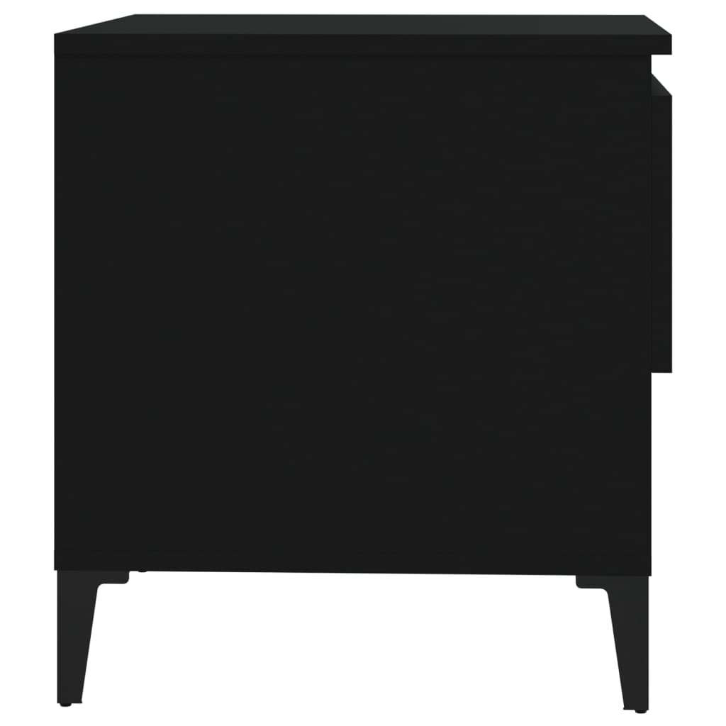 Tavolino Nero 50x46x50 cm in Legno Multistrato - homemem39