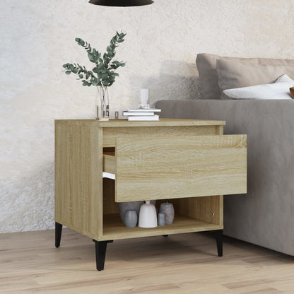 Tavolino Rovere Sonoma 50x46x50 cm in Legno Multistrato - homemem39