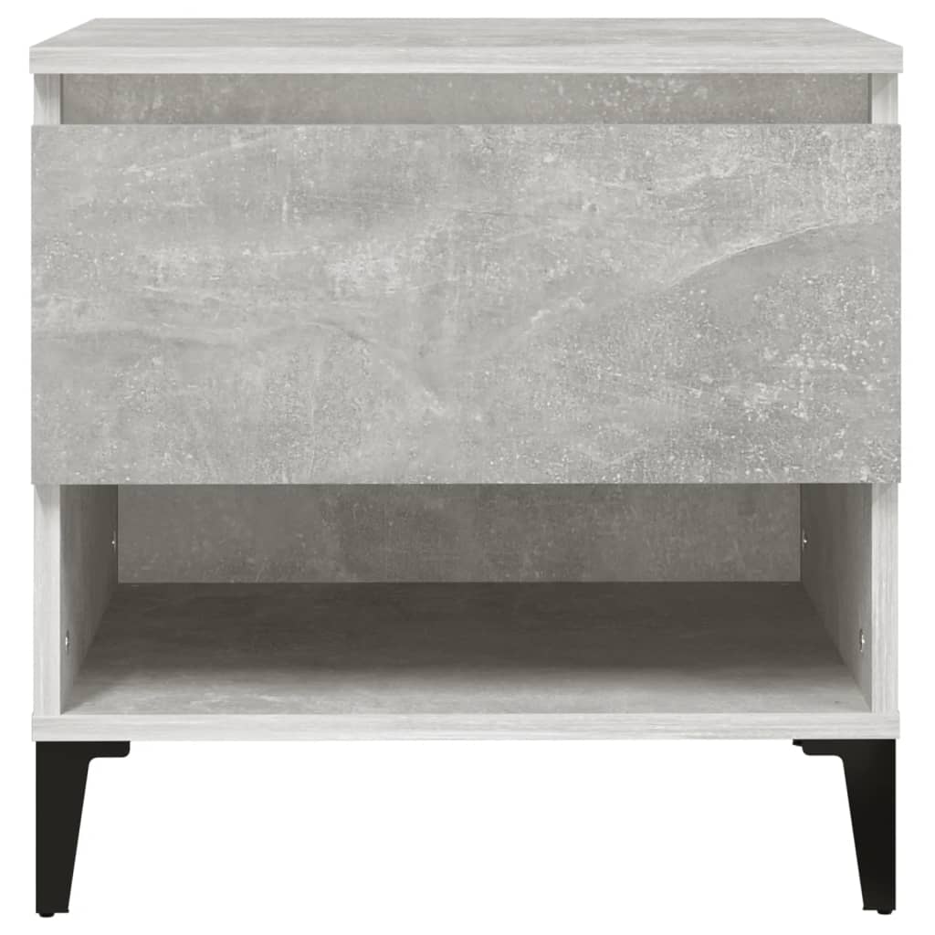 Tavolino Grigio Cemento 50x46x50 cm in Legno Multistrato - homemem39