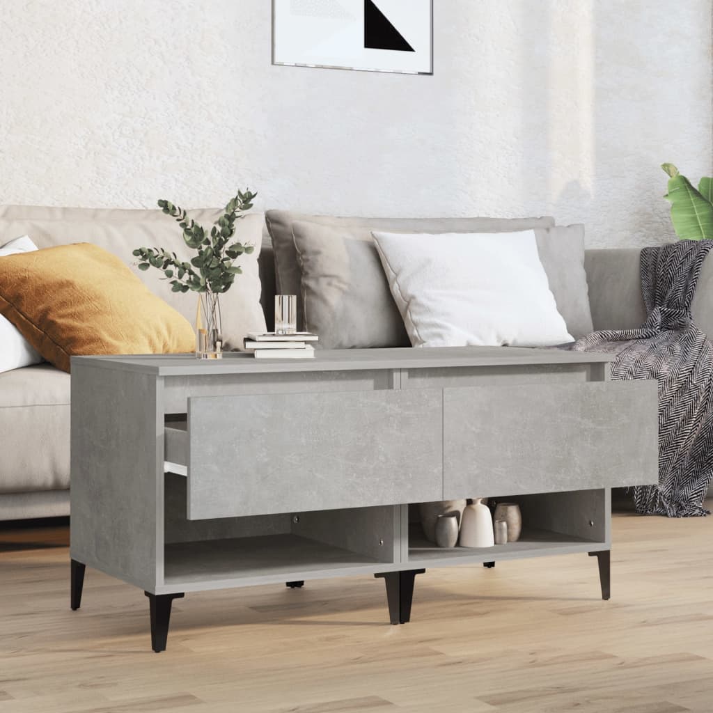 Tavolini 2pz Grigio Cemento 50x46x50 cm in Legno Multistrato - homemem39