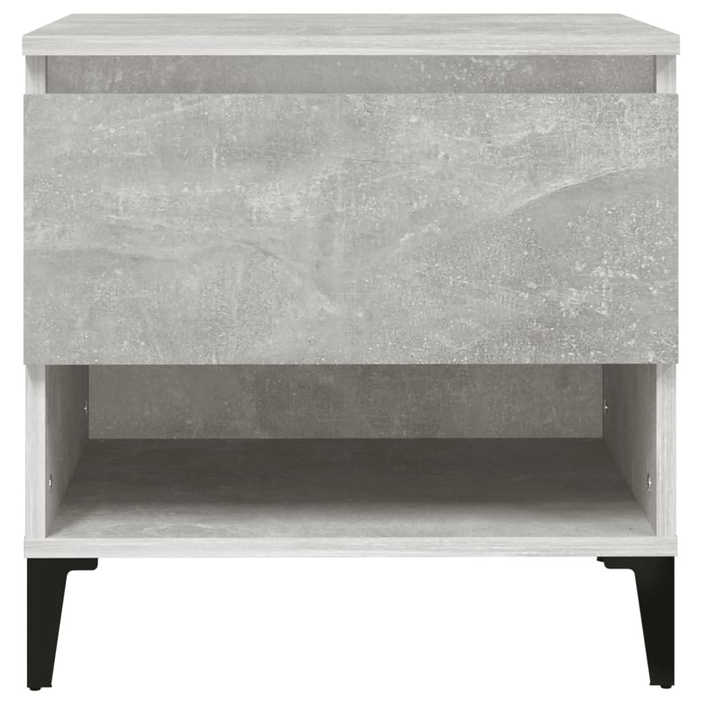 Tavolini 2pz Grigio Cemento 50x46x50 cm in Legno Multistrato - homemem39