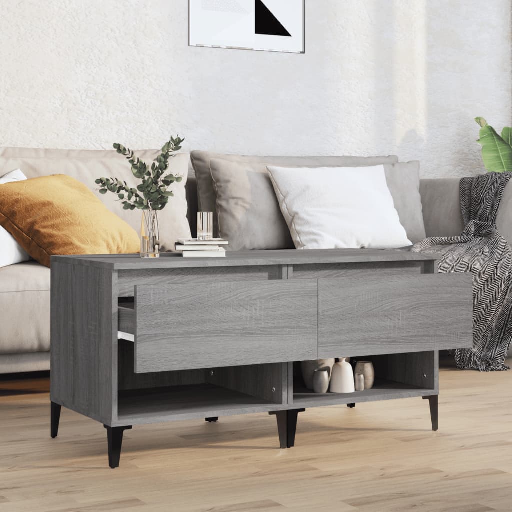 Tavolini 2 pz Grigio Sonoma 50x46x50 cm in Legno Multistrato - homemem39