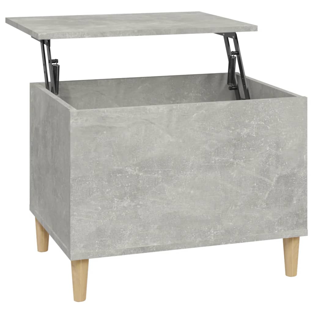 Tavolino Salotto Grigio Cemento 60x44,5x45 cm Legno Multistrato - homemem39