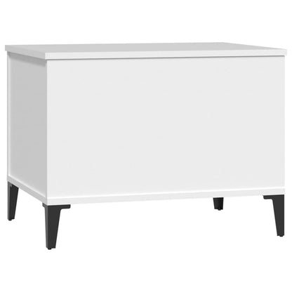 Tavolino da Salotto Bianco 60x44,5x45 cm in Legno Multistrato - homemem39