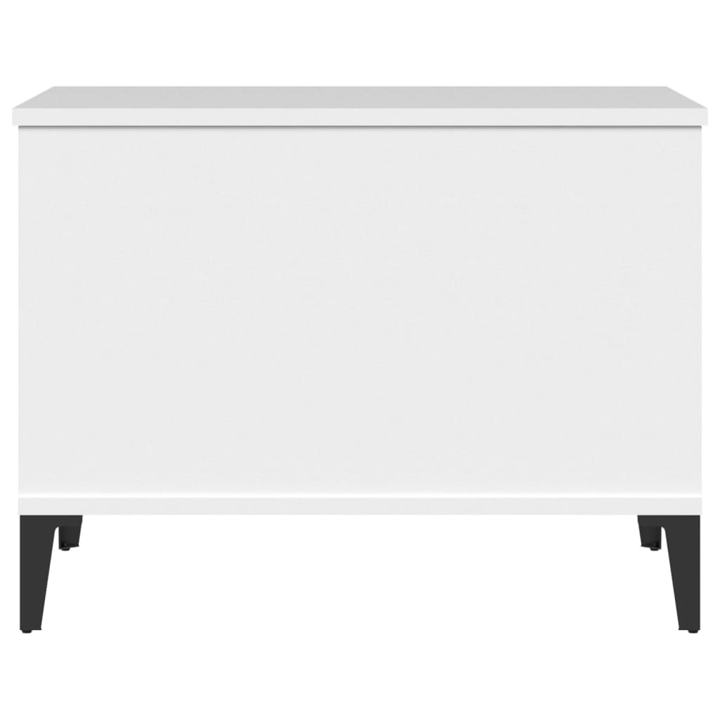 Tavolino da Salotto Bianco 60x44,5x45 cm in Legno Multistrato - homemem39