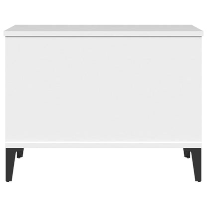 Tavolino da Salotto Bianco 60x44,5x45 cm in Legno Multistrato - homemem39