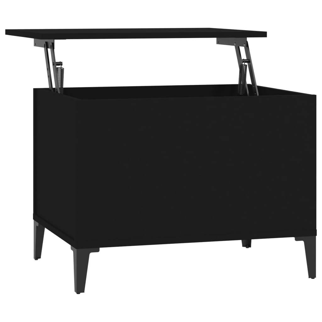 Tavolino da Salotto Nero 60x44,5x45 cm in Legno Multistrato - homemem39