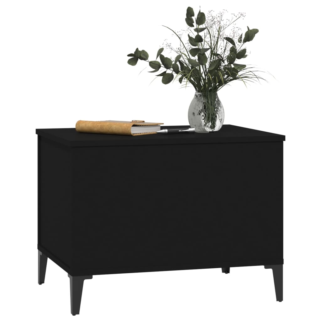 Tavolino da Salotto Nero 60x44,5x45 cm in Legno Multistrato - homemem39