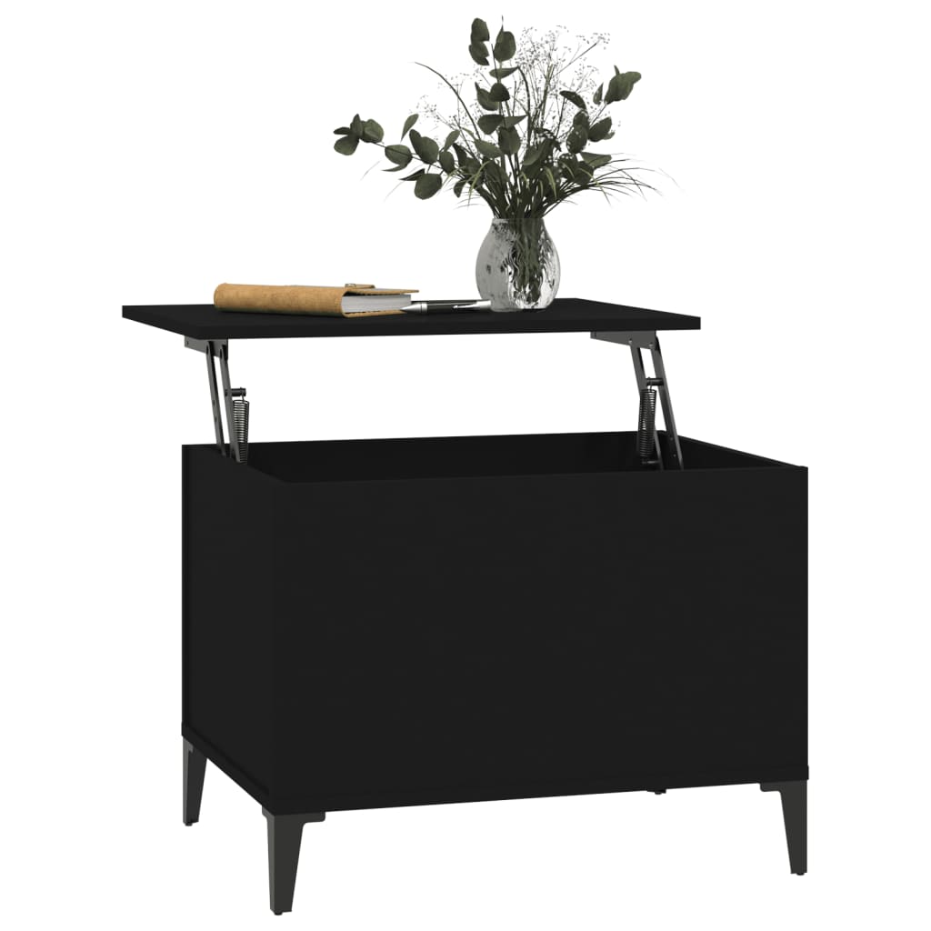 Tavolino da Salotto Nero 60x44,5x45 cm in Legno Multistrato - homemem39